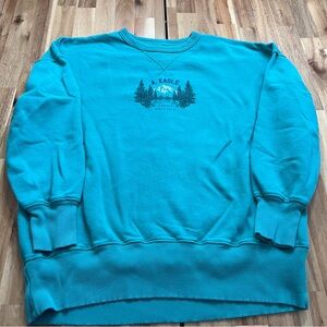 American Eagle Teal Crewneck Sweatshirt – Size S